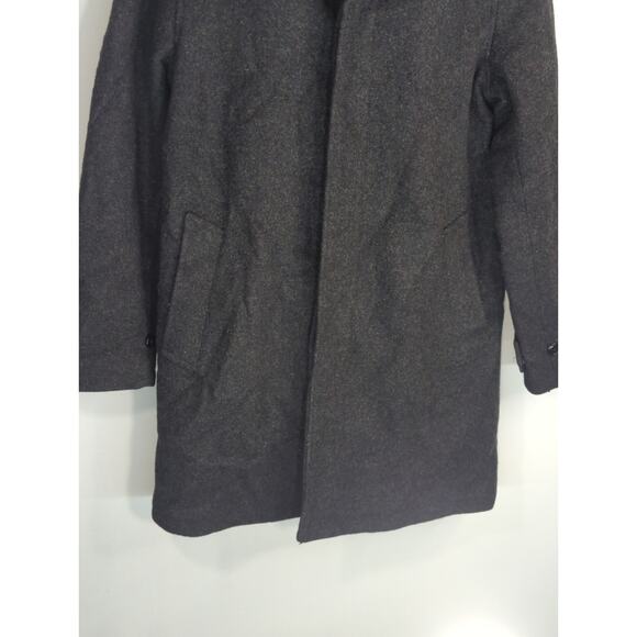 J. Crew 3M Thinsulate Black Wool Blend Coat Men's Small Casual Sweater Weather - Picture 2 of 10